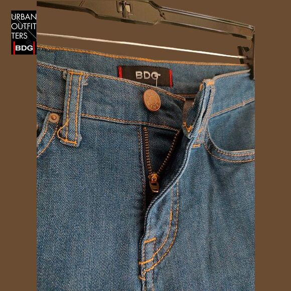 BDG by Urban Outfitters NEW Skater Tribal Faux Leather Patch Skinny Jean 24 - Picture 4 of 11